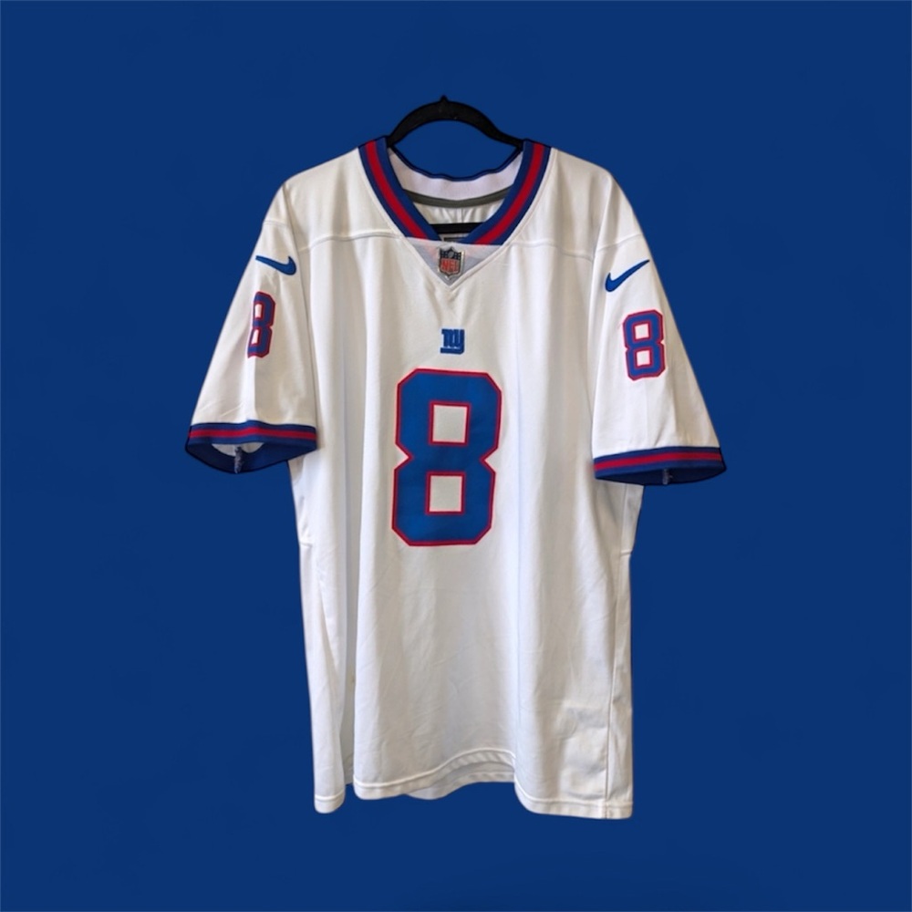 Men's New York Giants Daniel Jones Nike‎ White on the field  Player jerse…